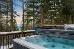 Take a soak in your private hot tub after a long day of adventure